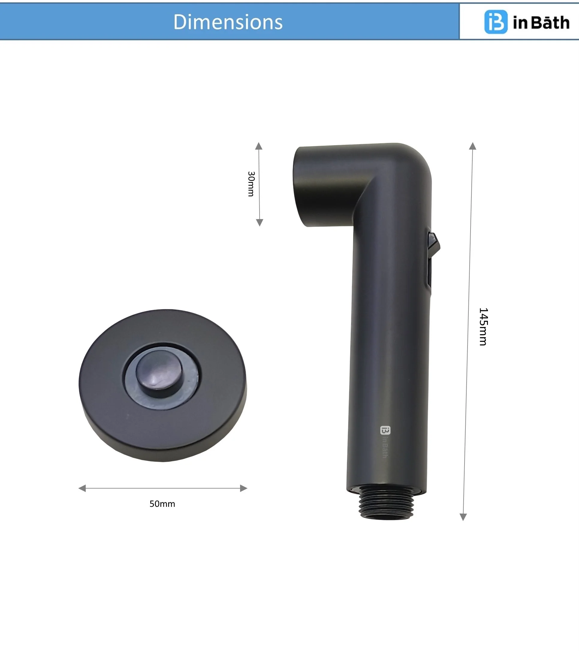 Black Magnet Health Faucet - Image 4