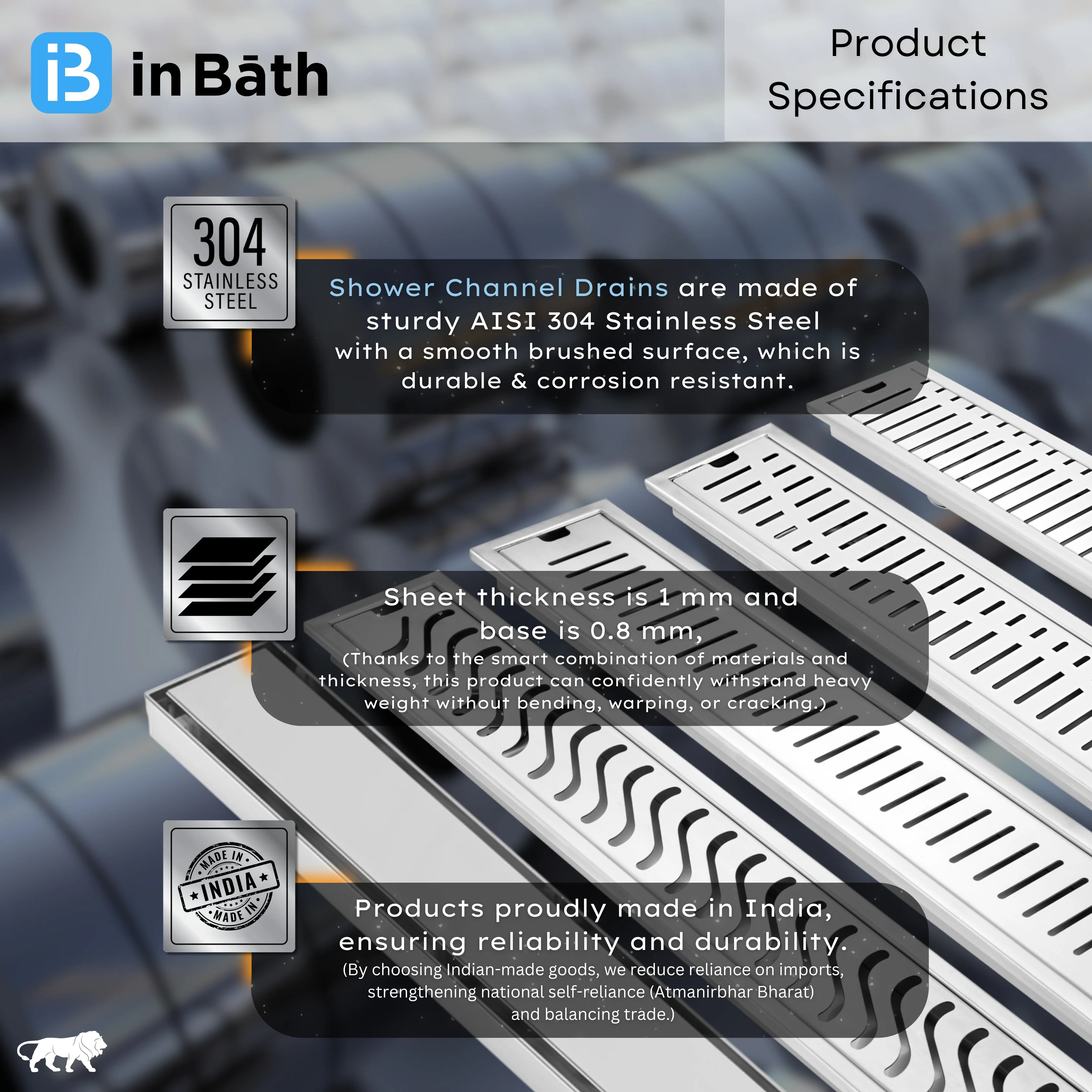 DROPS Floor Drainer (SS 304 Grade) - Image 3