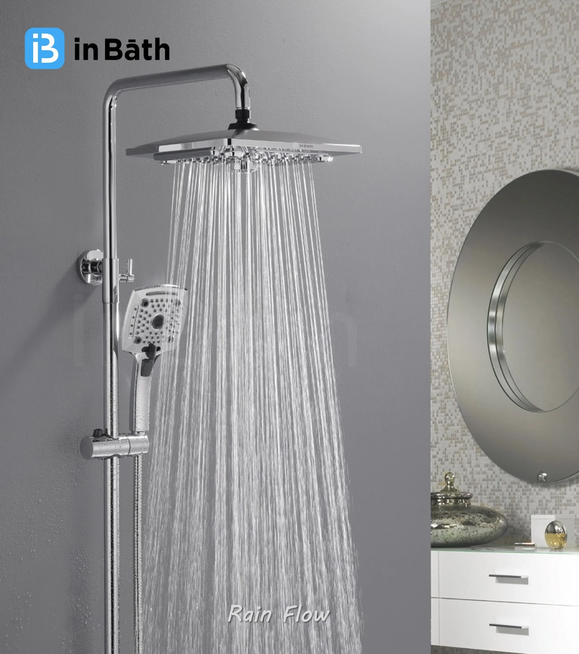 Elevate 10X10 Inches Multi function Shower - Image 3