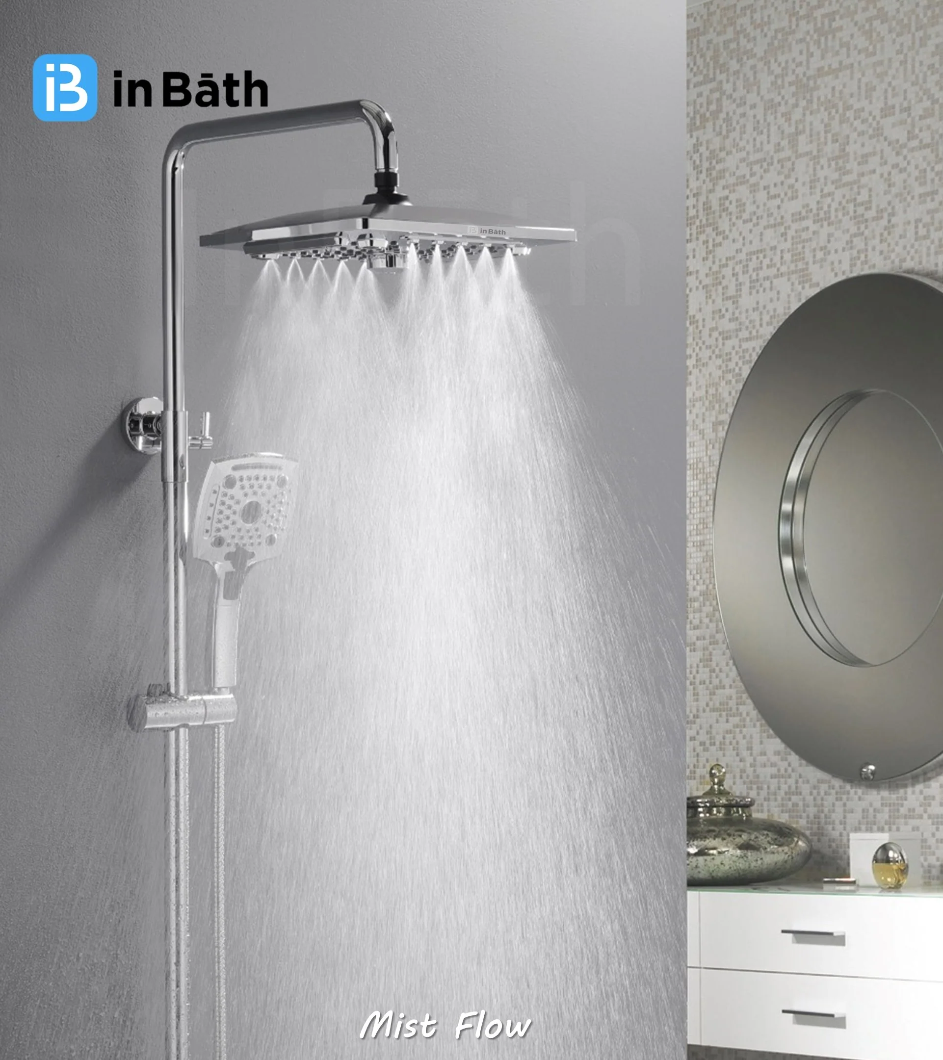 Elevate 10X10 Inches Multi function Shower - Image 6
