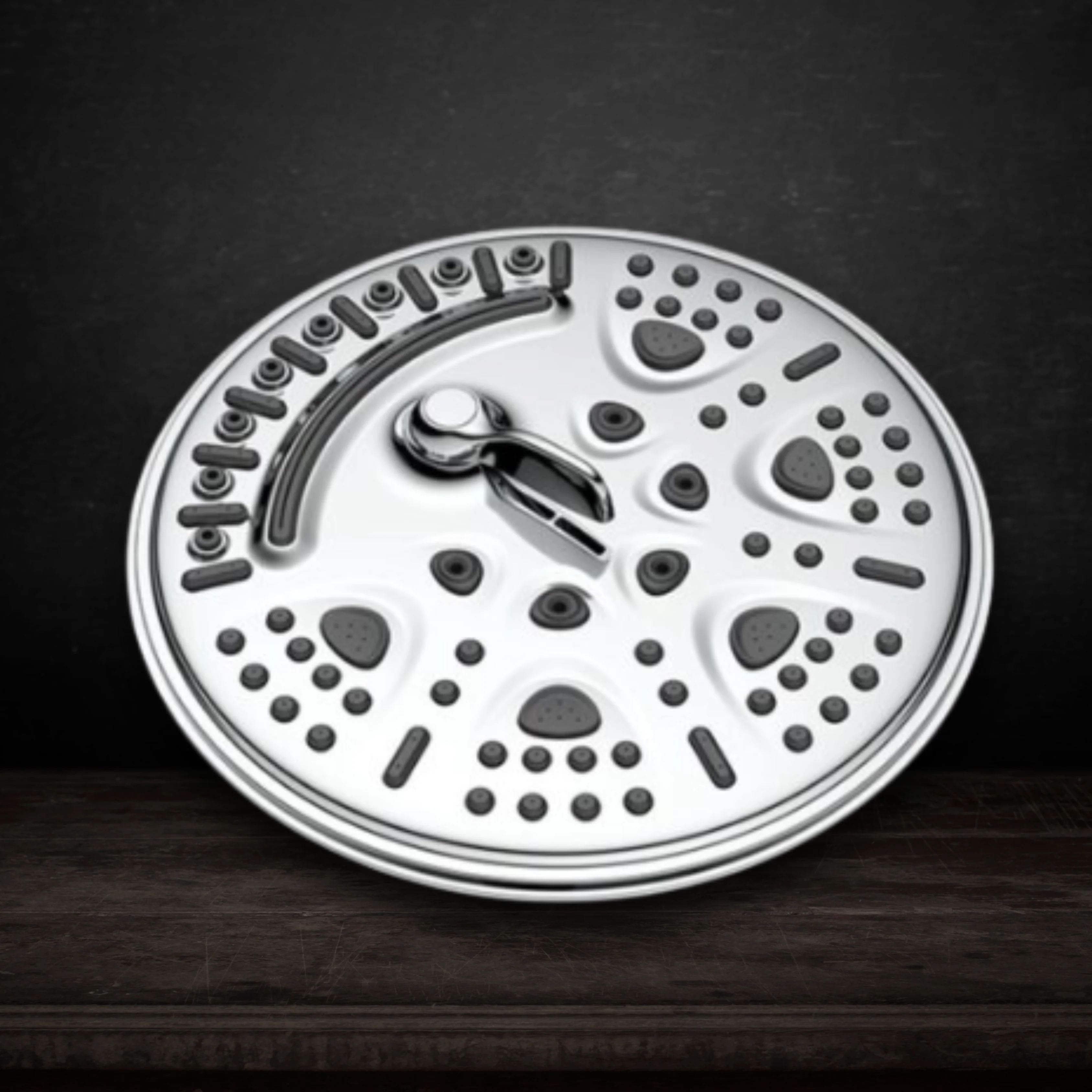 Elevate 8 Inches Round Multi Flow Overhead Shower