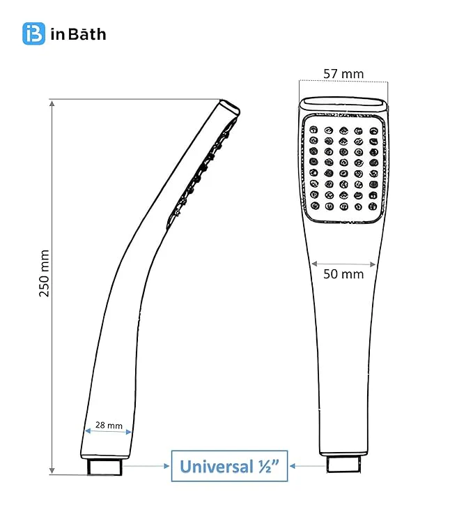 Flipper Hand Shower with SS Flexible Pipe and Hook - Image 3