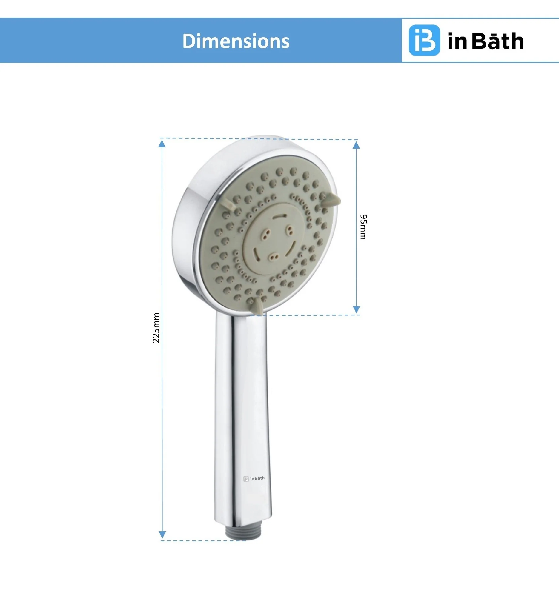 Vignette Hand Shower With SS Pipe & Hook - Image 2