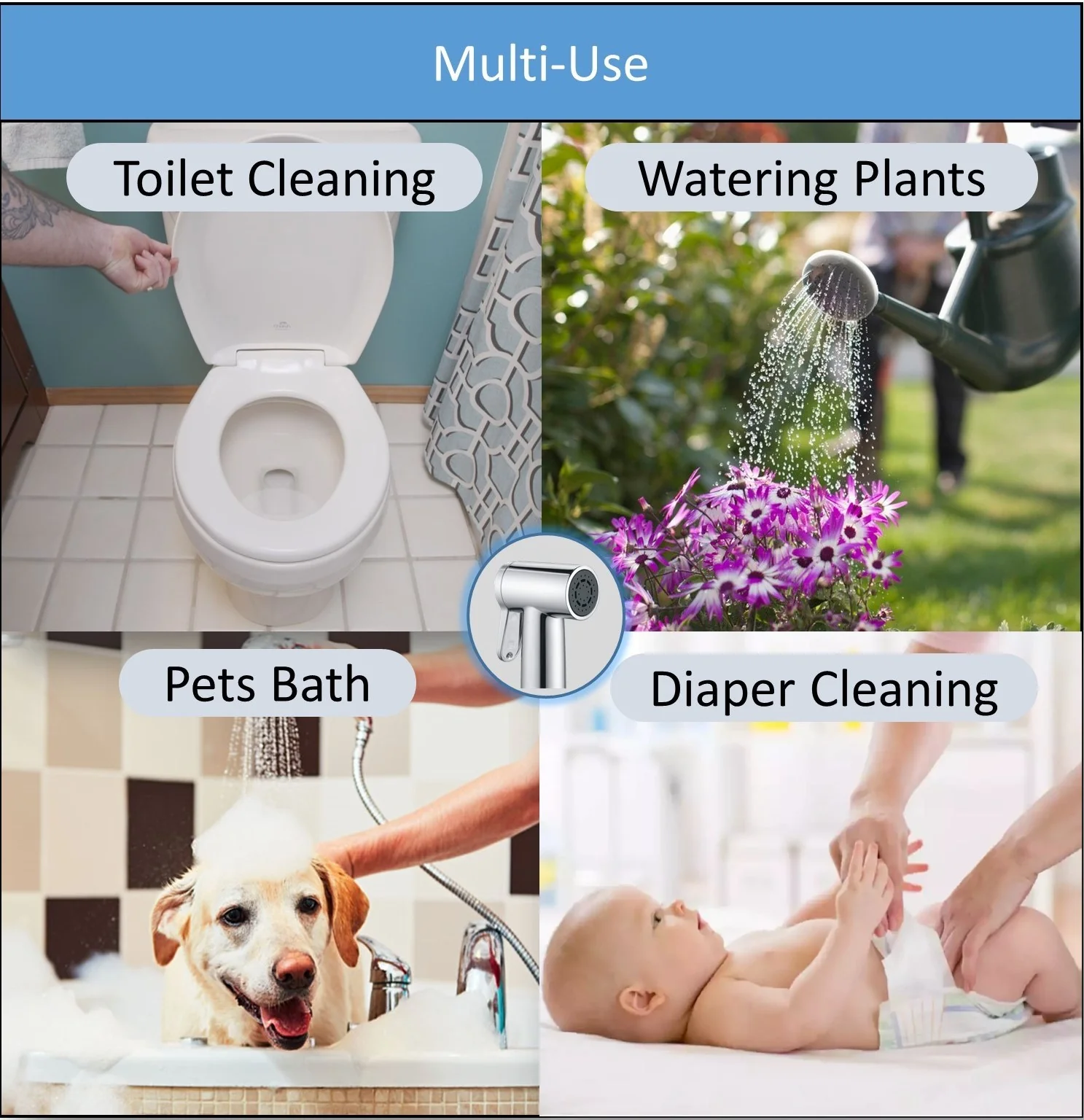 Milli Health Faucet with SS Flexible Pipe & Hook - Image 6