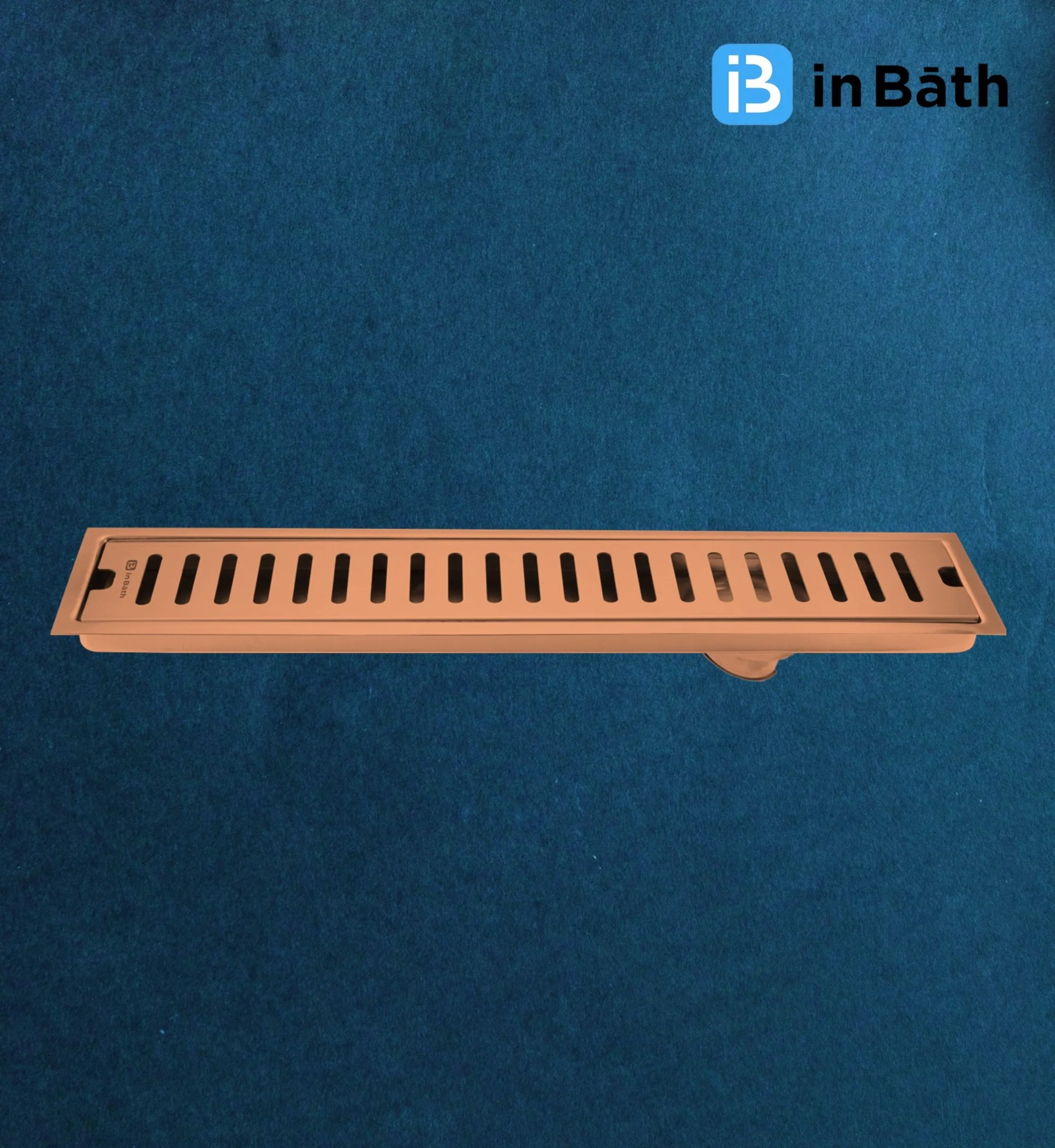 Rose Gold (PVD) Classic Shower Drain Channel (SS 304 Grade) - Image 4