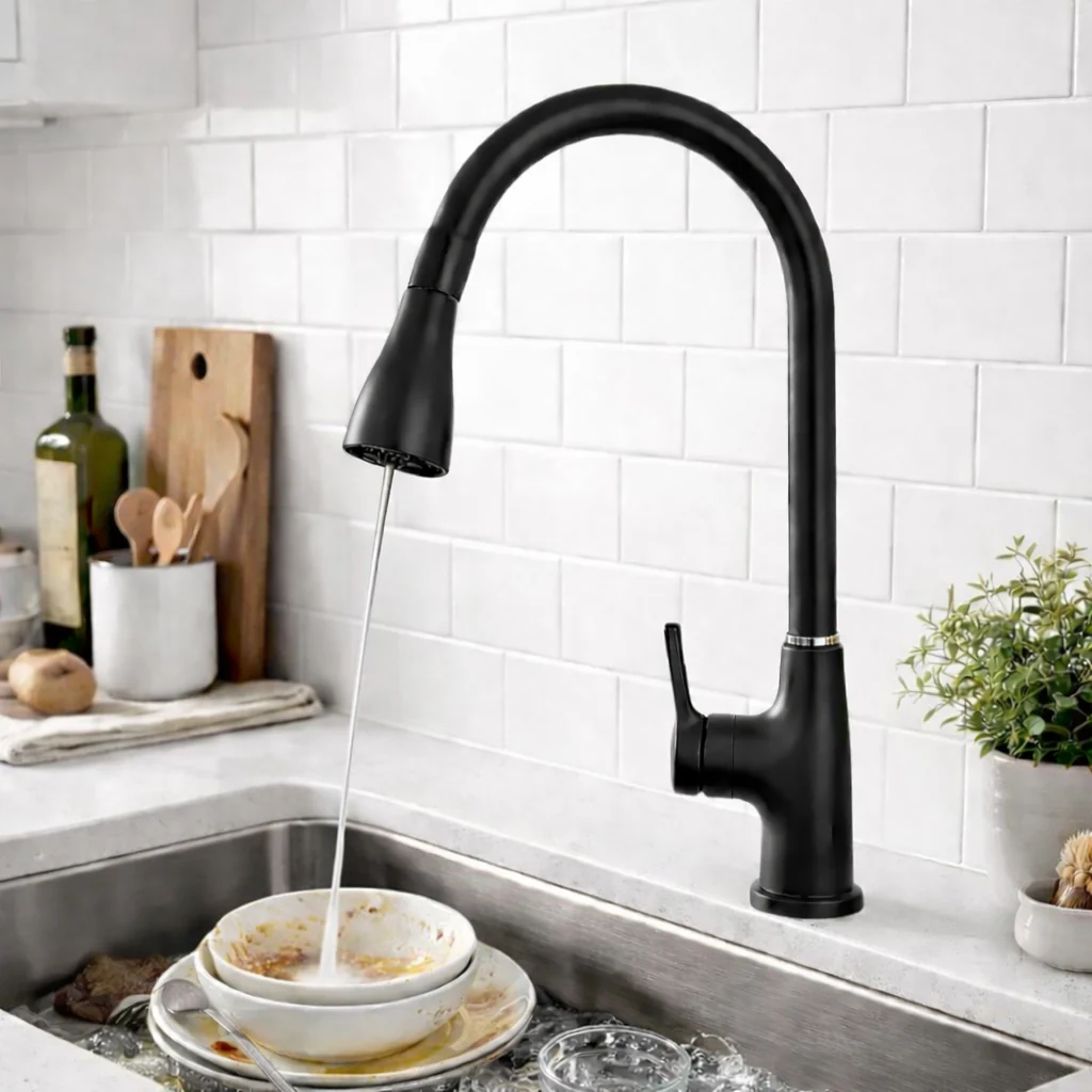 Pull Out Sink Mixer (Black) - Image 4